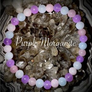 Purple Morganite Beaded Bracelet